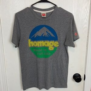 HOMAGE Made in the USA mountain graphic t shirt